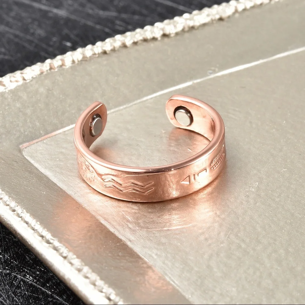 Open Shank Tribal Magnetic Ring